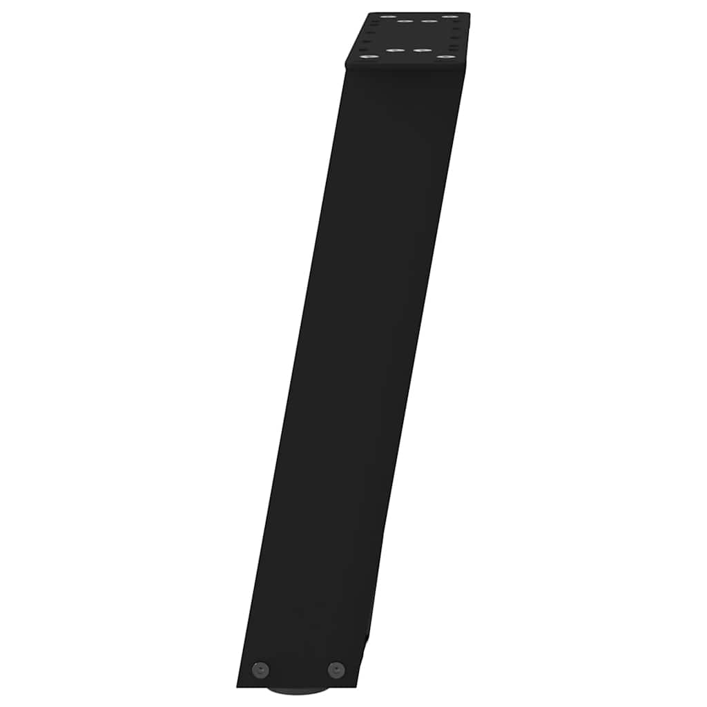 sofabordsben U-formet 2 stk. sort 38 x (42-43) cm stål