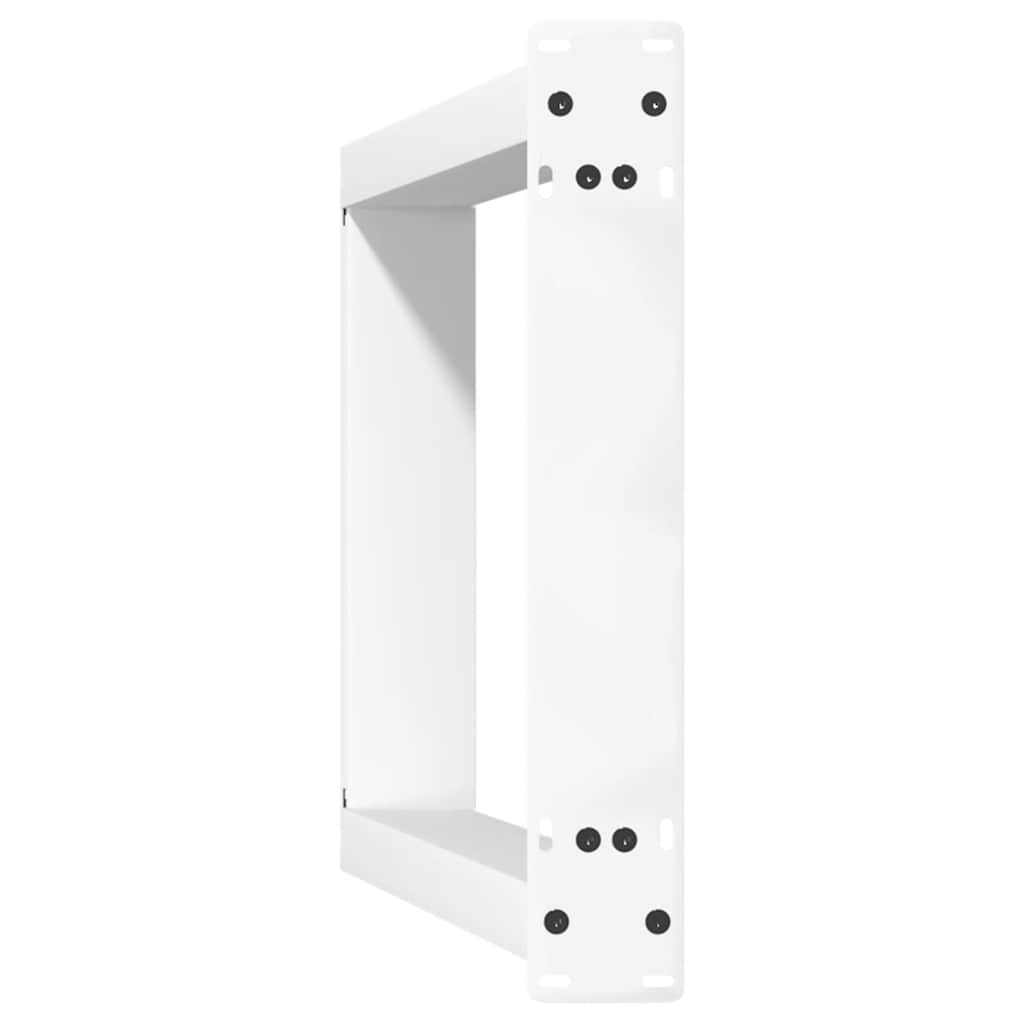 konsolbordben U-formet 2 stk. hvid 28 x (72-73) cm stål