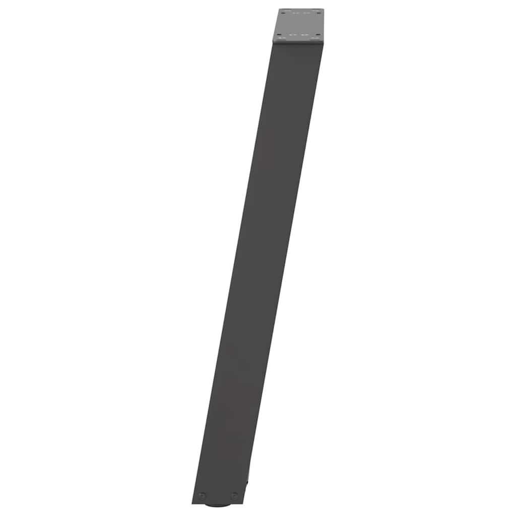 konsolbordben U-formet 2 stk. antracit 28 x (72-73) cm stål