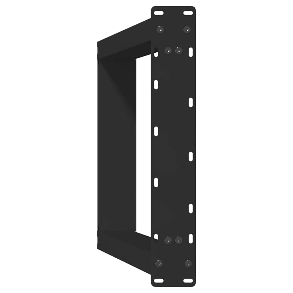spisebordsben U-formet 2 stk. sort 60 x (72-73) cm stål