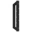 spisebordsben U-formet 2 stk. sort 90 x (72-73) cm stål