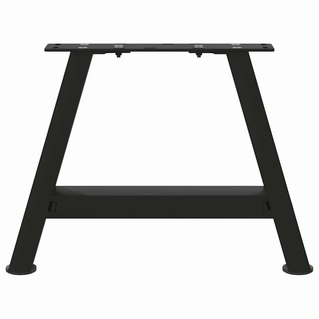 sofabordsben A-formet 2 stk. sort 30x(30-31) cm stål