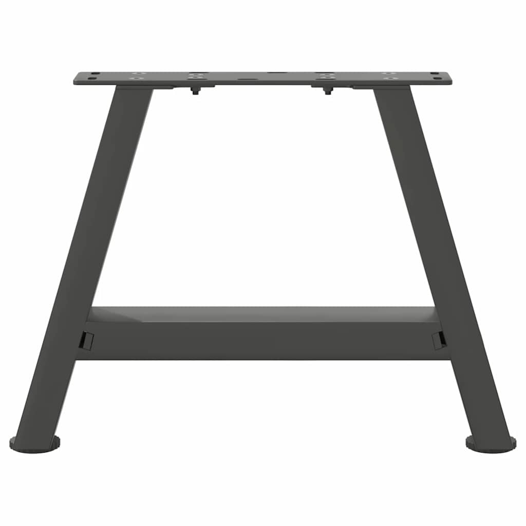sofabordsben A-formet 2 stk. antracit 50x(30-31) cm stål