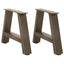 sofabordsben A-formet 2 stk. 50x(30-31) cm stål