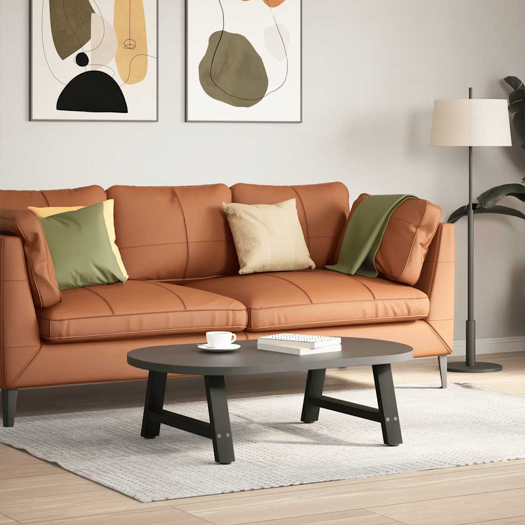 sofabordsben A-formet 2 stk. sort 60 x (30-31) cm stål