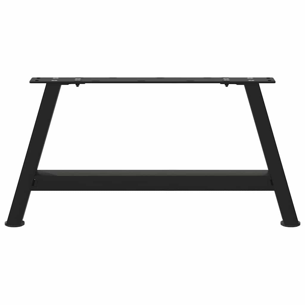 sofabordsben A-formet 2 stk. sort 60 x (30-31) cm stål