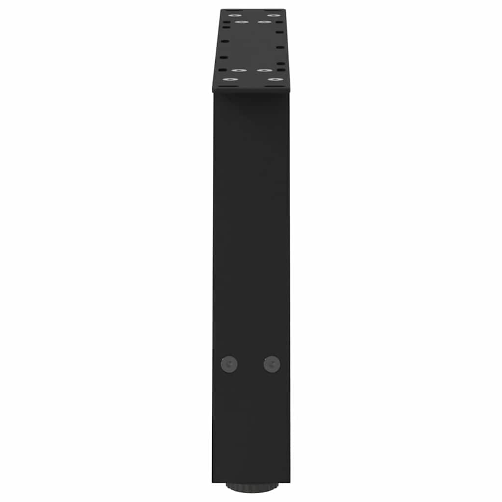 sofabordsben A-formet 2 stk. sort 60 x (30-31) cm stål