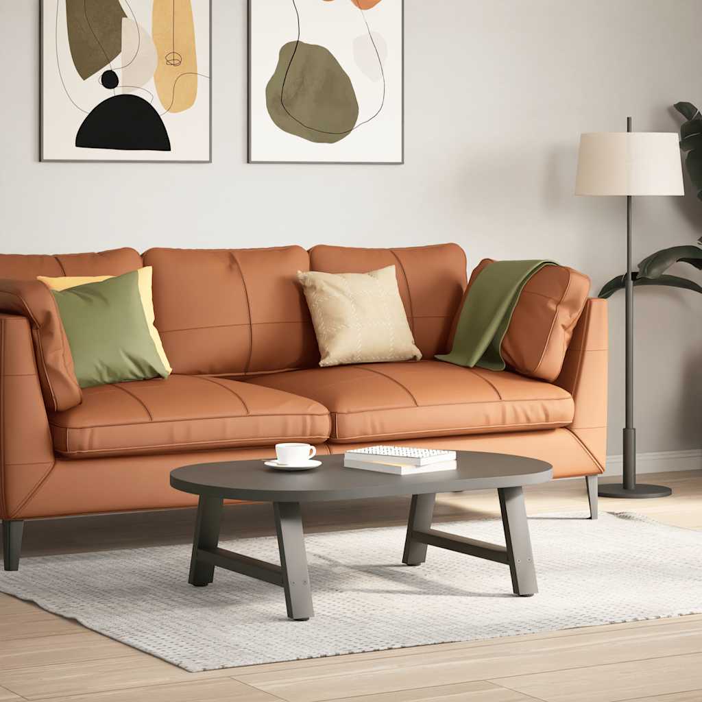 sofabordsben A-formet 2 stk. antracit 60x(30-31) cm stål