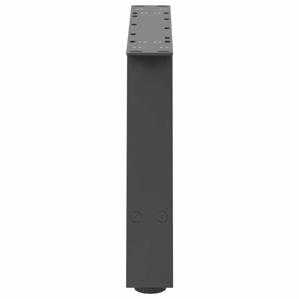 sofabordsben A-formet 2 stk. antracit 60x(30-31) cm stål