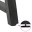sofabordsben A-formet 2 stk. antracit 70x(30-31) cm stål