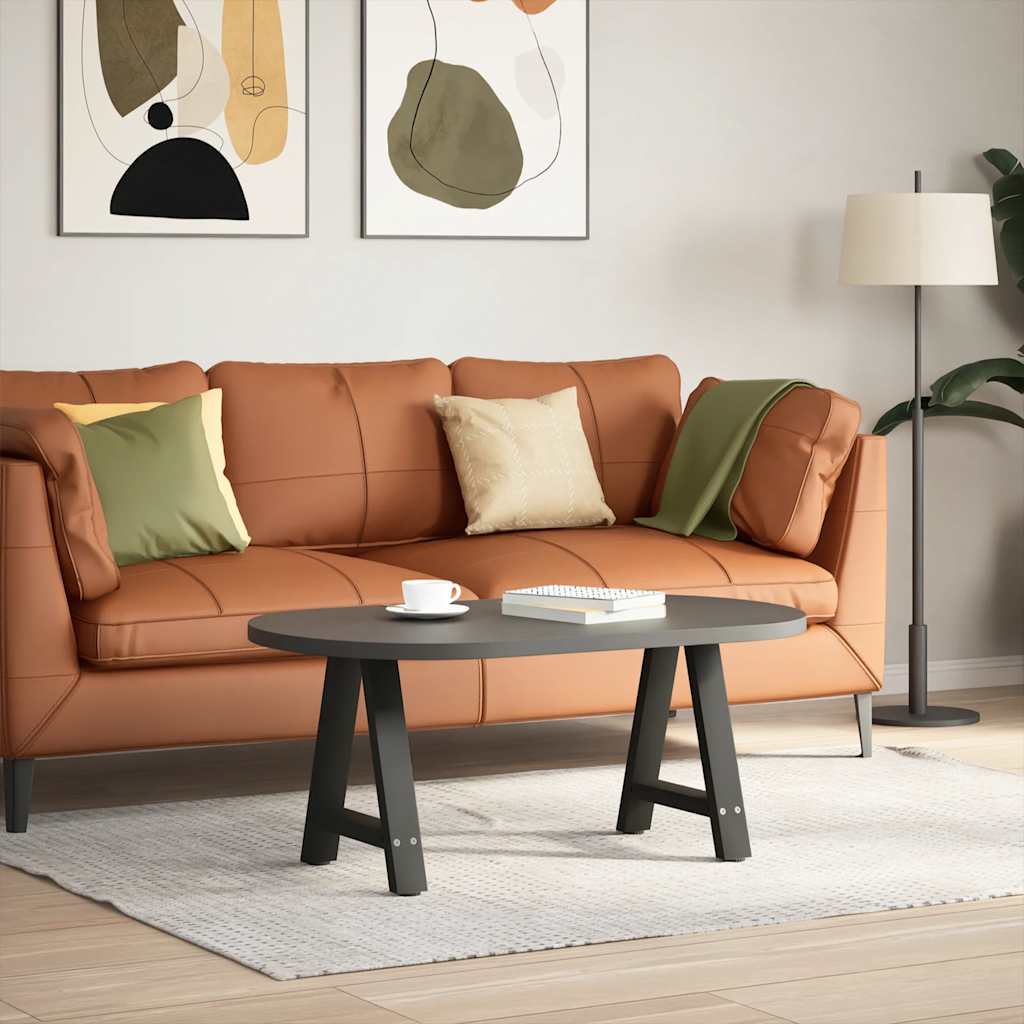 sofabordsben A-formet 2 stk. sort 38 x (42-43) cm stål