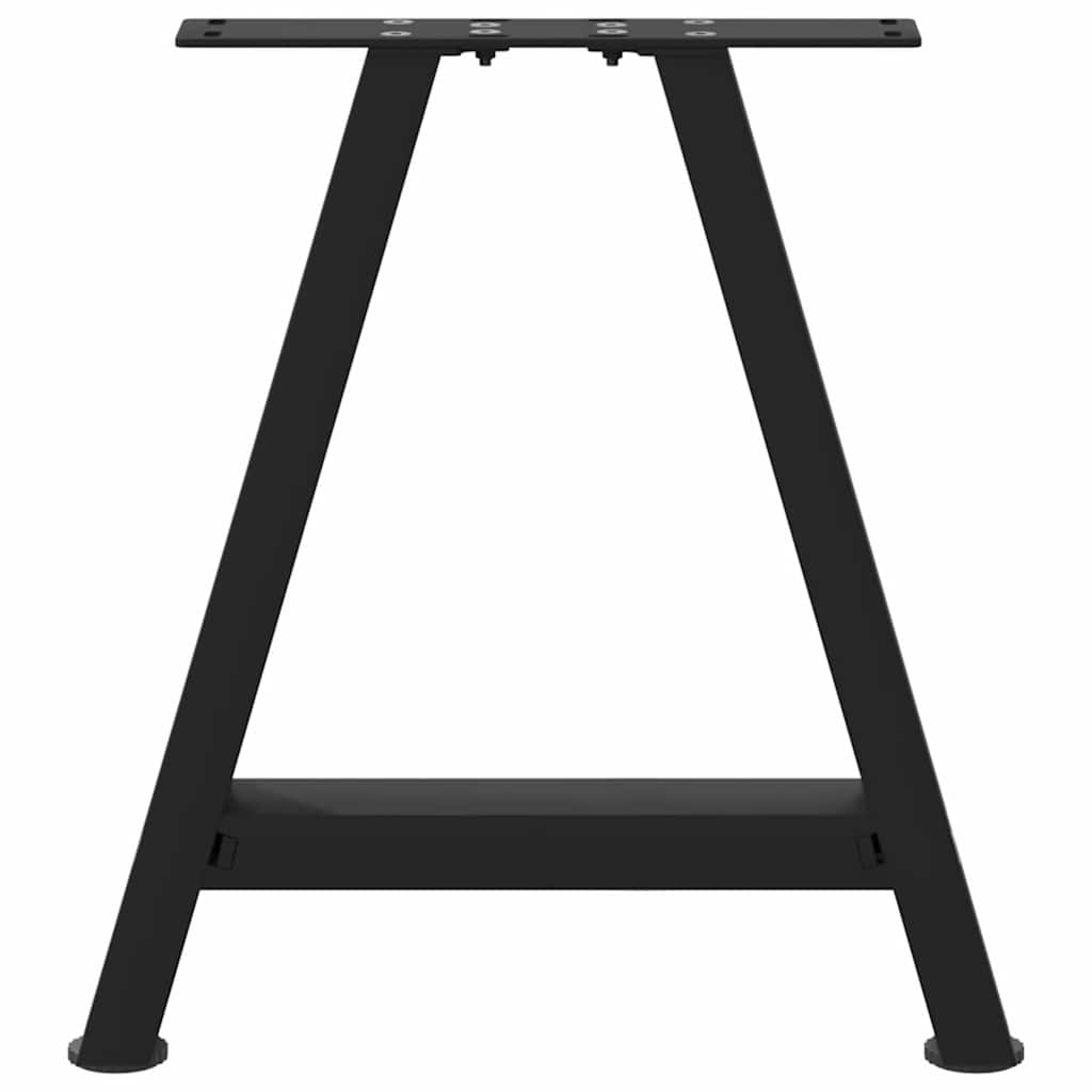 sofabordsben A-formet 2 stk. sort 38 x (42-43) cm stål