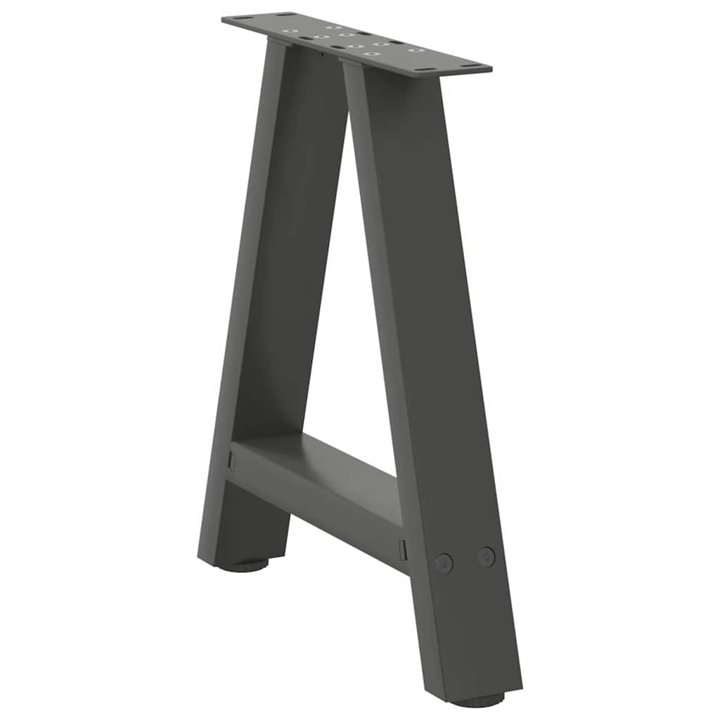 sofabordsben A-formet 2 stk. antracit 38 x (42-43) cm stål