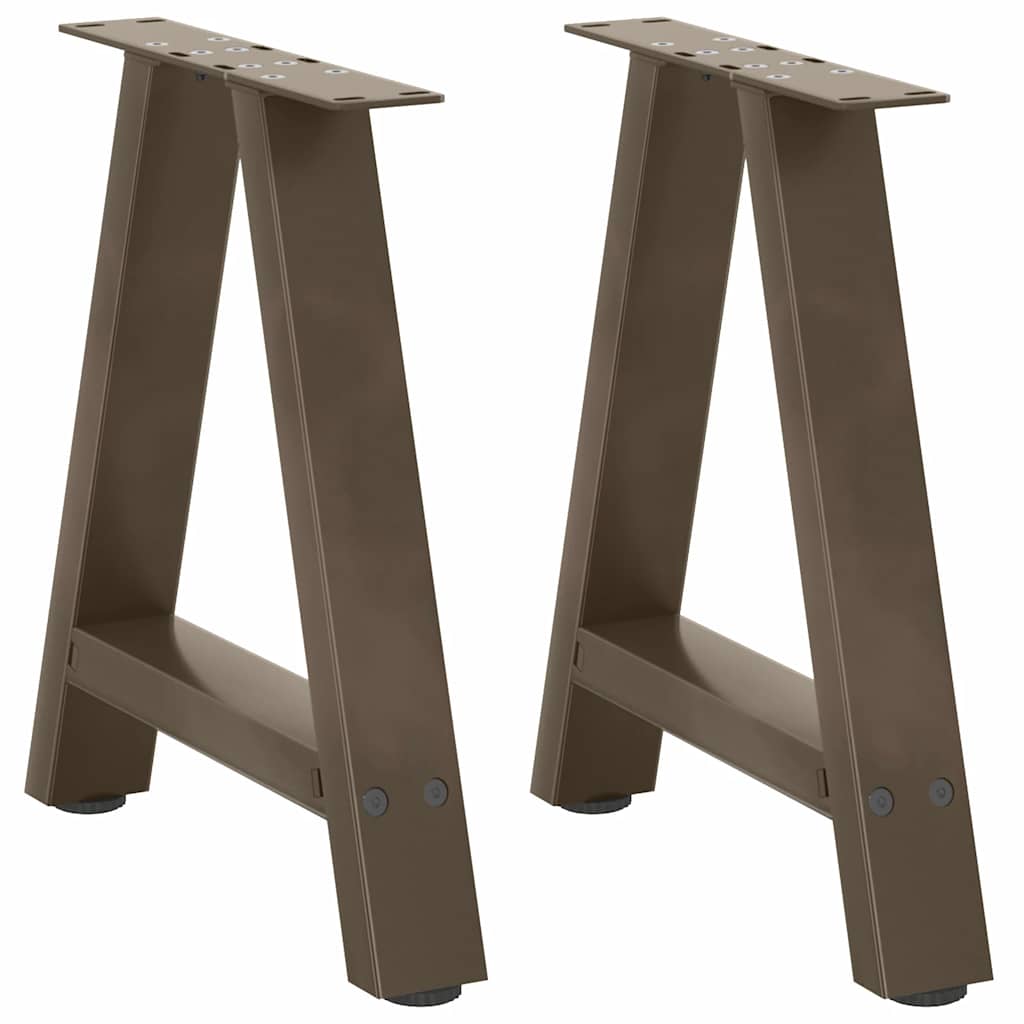 sofabordsben A-formet 2 stk. 38 x (42-43) cm stål