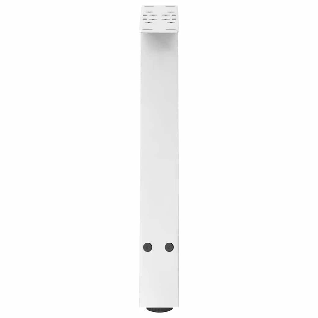 sofabordsben A-formet 2 stk. hvid 50x(42-43) cm stål