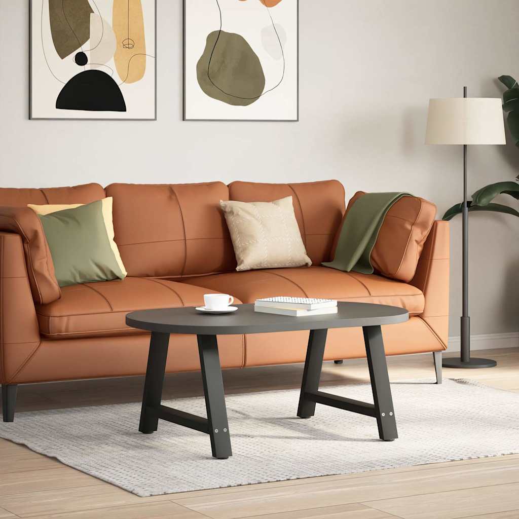 sofabordsben A-formet 2 stk. sort 60 x (42-43) cm stål