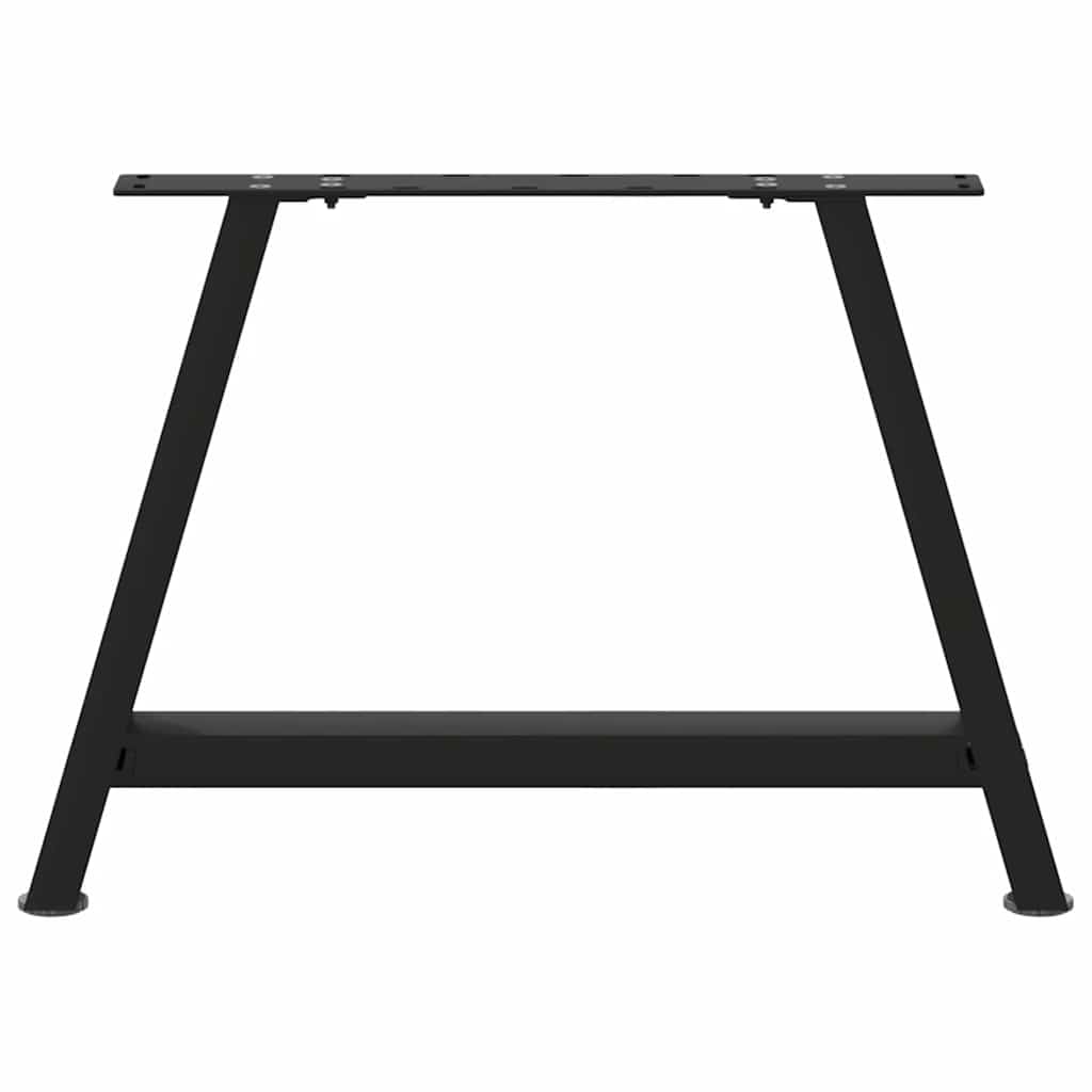 sofabordsben A-formet 2 stk. sort 60 x (42-43) cm stål