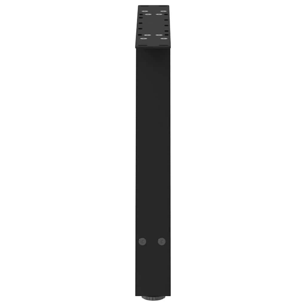 sofabordsben A-formet 2 stk. sort 60 x (42-43) cm stål