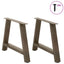 sofabordsben A-formet 2 stk. 70 x (42-43) cm stål