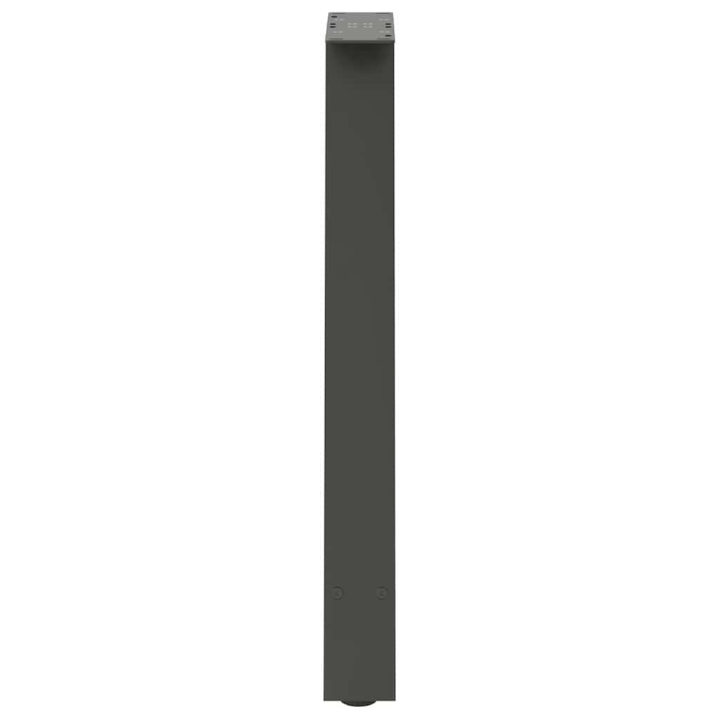 spisebordsben A-formet 2 stk. antracit 50x(72-73) cm stål