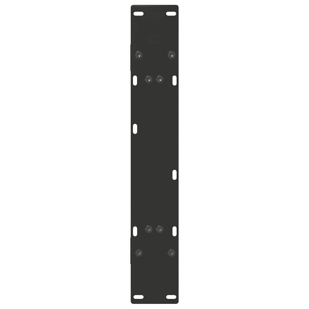 spisebordsben A-formet 2 stk. sort 80x(72-73) cm stål