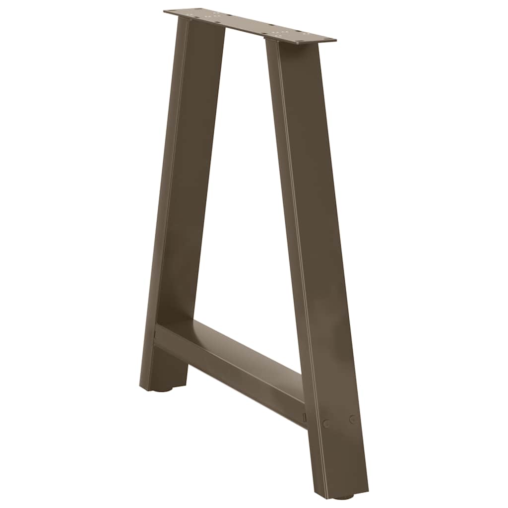 spisebordsben A-formet 2 stk. 80x(72-73) cm stål