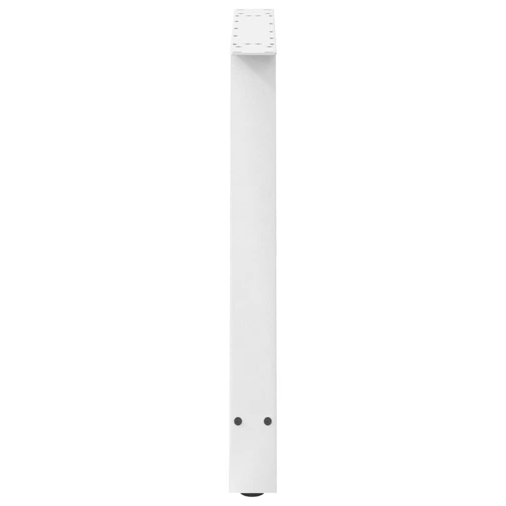 spisebordsben A-formet 2 stk. hvid 90 x (72-73) cm stål