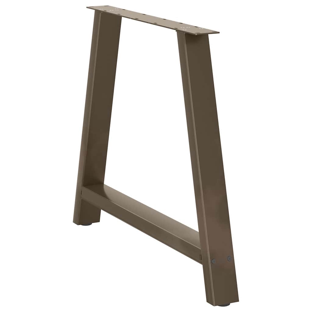 spisebordsben A-formet 2 stk. 100x(72-73) cm stål