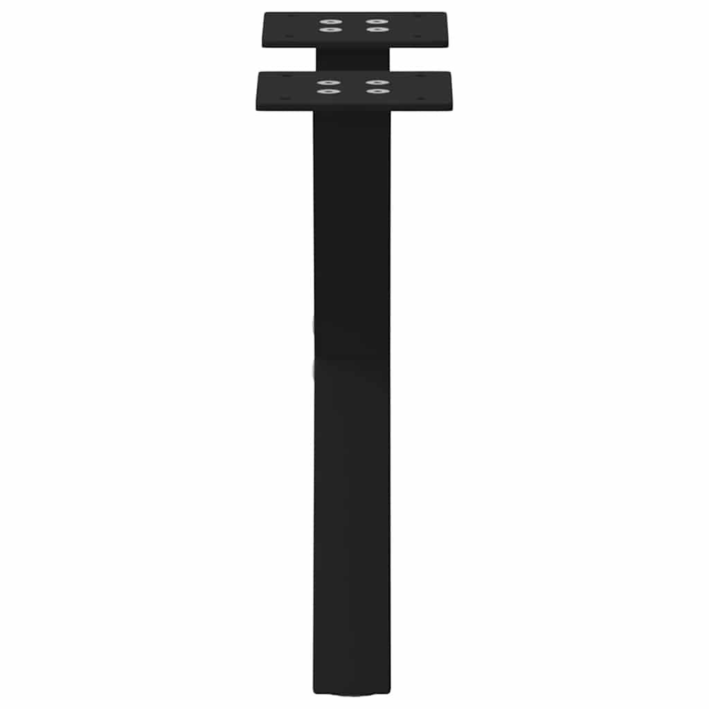 sofabordsben X-formet 2 stk. sort 30x(30-31) cm stål