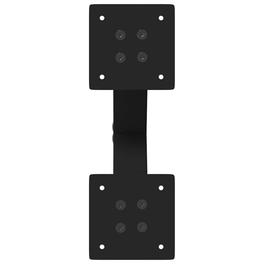 sofabordsben X-formet 2 stk. sort 30x(30-31) cm stål