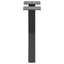sofabordsben X-formet 2 stk. antracit 30x(30-31) cm stål