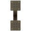 sofabordsben X-formet 2 stk. naturstål 37x(30-31) cm stål