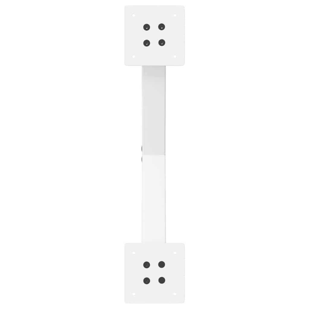 sofabordsben X-formet 2 stk. hvid 50x(30-31) cm stål
