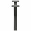 sofabordsben X-formet 2 stk. antracit 50x(30-31) cm stål