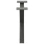 sofabordsben X-formet 2 stk. antracit 60x(30-31) cm stål