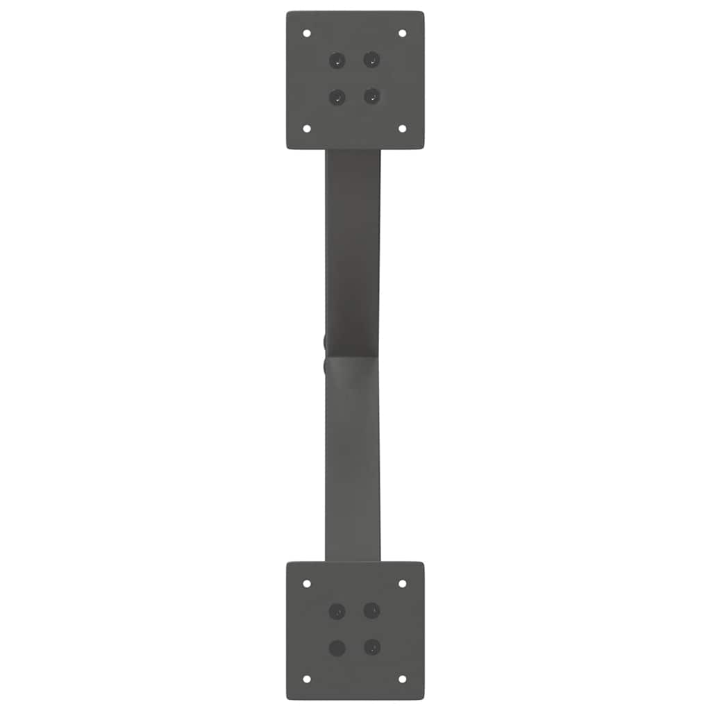sofabordsben X-formet 2 stk. antracit 60x(30-31) cm stål
