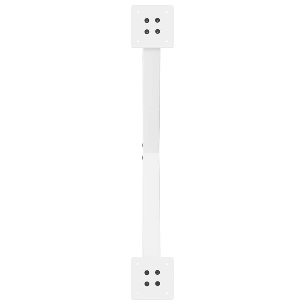 sofabordsben X-formet 2 stk. hvid 70 x (30-31) cm stål