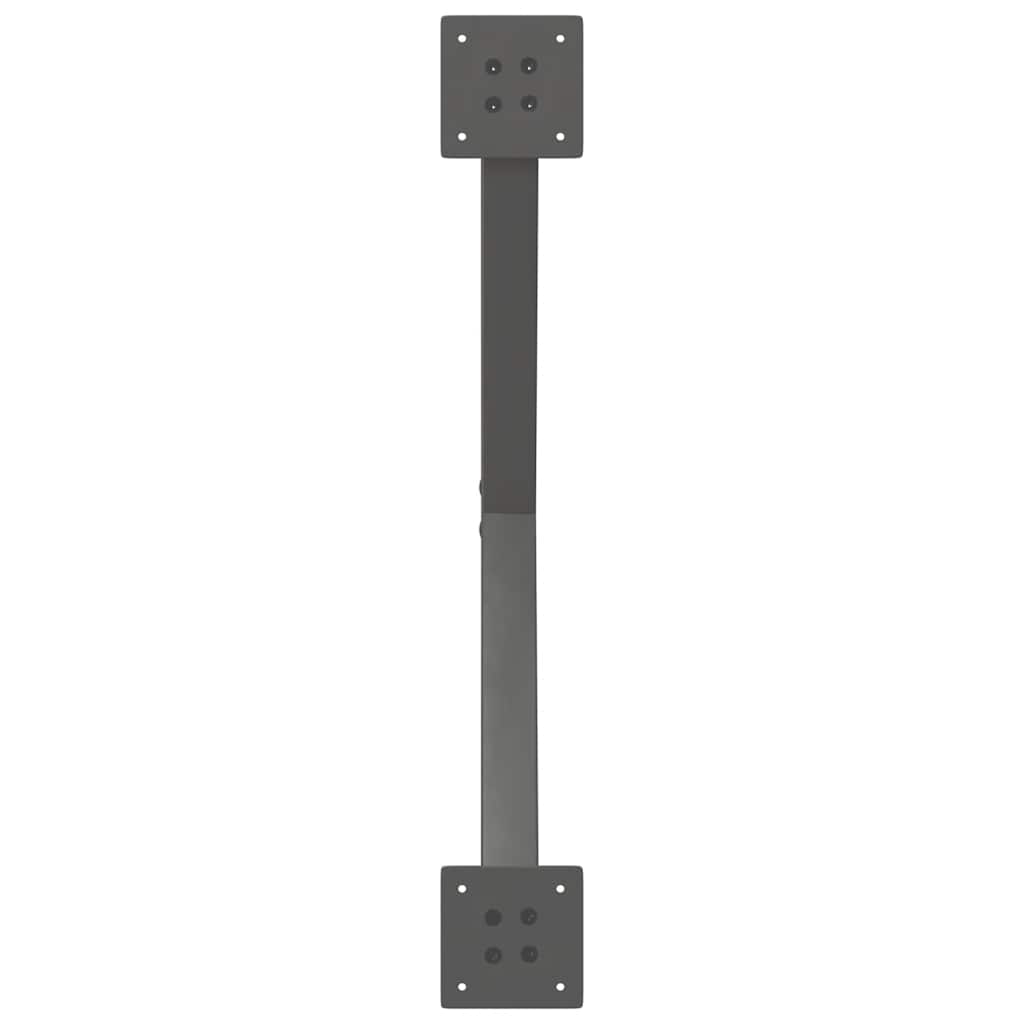 sofabordsben X-formet 2 stk. antracit 70x(30-31) cm stål