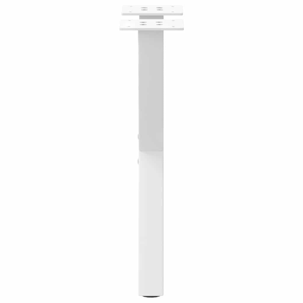 sofabordsben X-formet 2 stk. hvid 38 x (42-43) cm stål