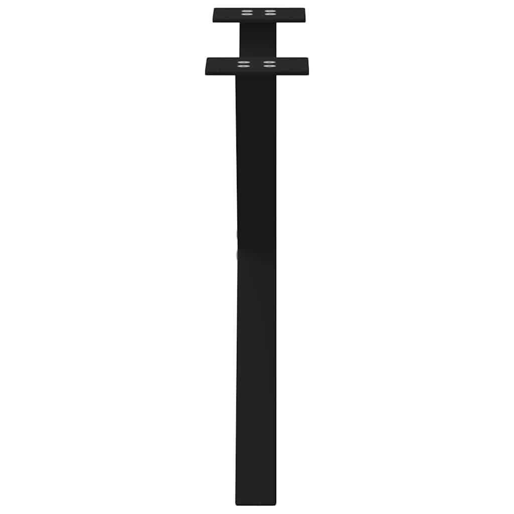 sofabordsben X-formet 2 stk. sort 50 x (42-43) cm stål