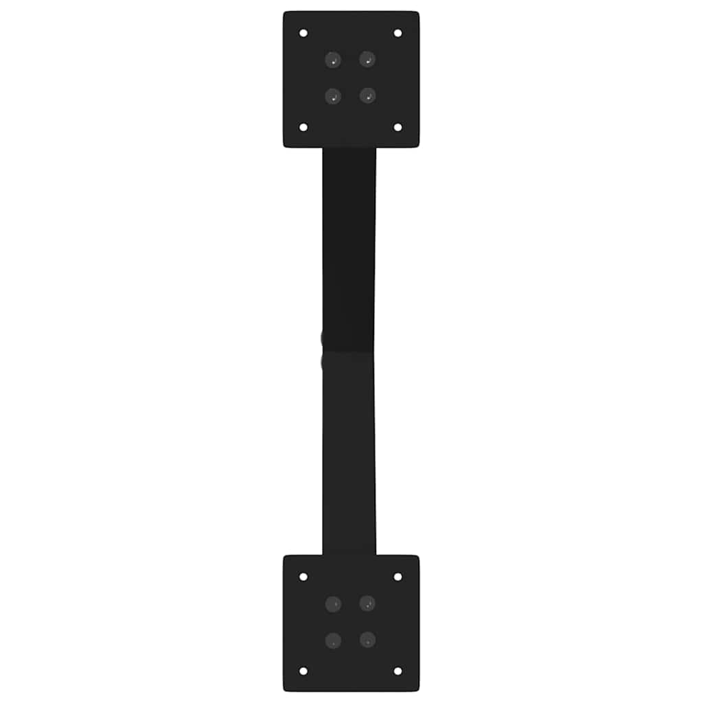 sofabordsben X-formet 2 stk. sort 50 x (42-43) cm stål