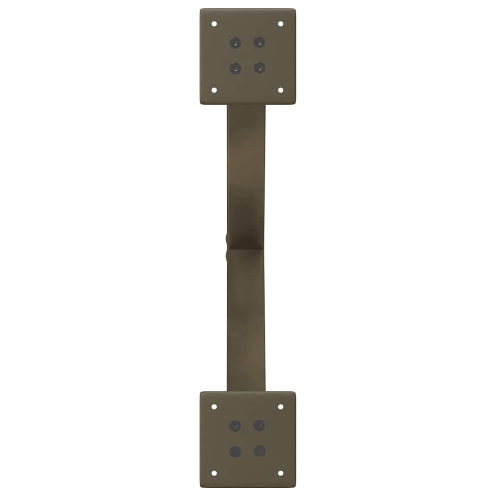 sofabordsben X-formet 2 stk. naturstål 50x(42-43) cm stål