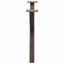 sofabordsben X-formet 2 stk. naturstål 70 x (42-43) cm stål