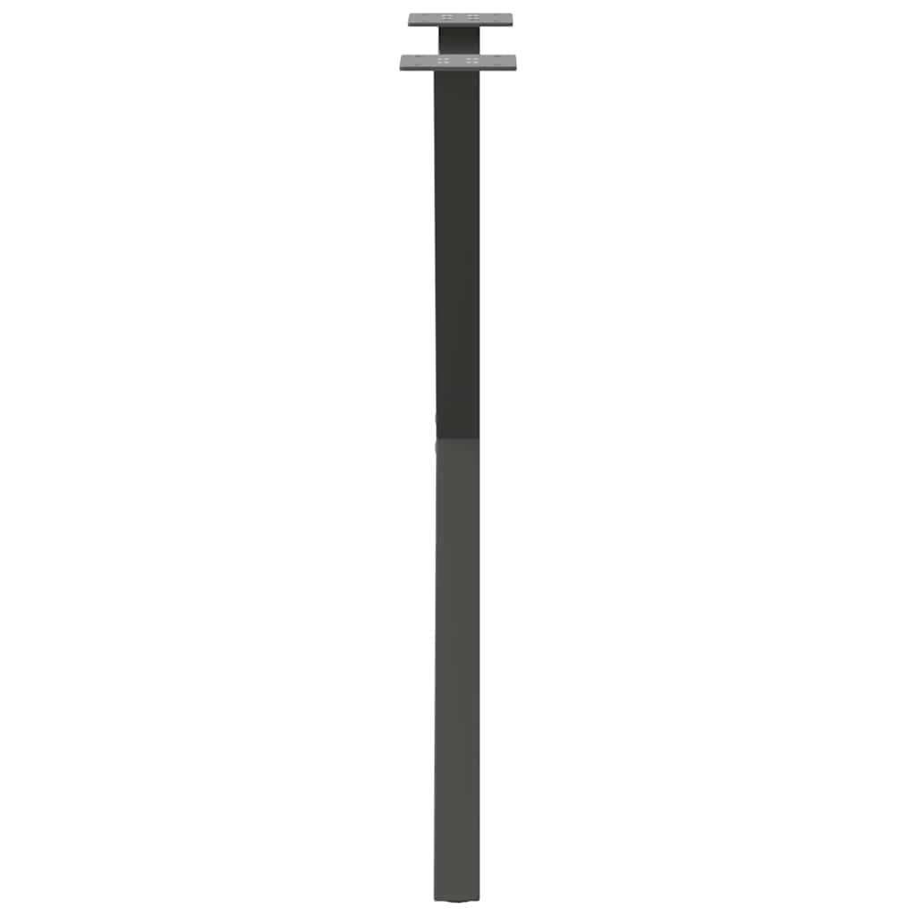 spisebordsben X-formet 2 stk. antracit 50x(72-73) cm stål