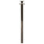 spisebordsben X-formet 2 stk. naturstål 80x(72-73) cm stål