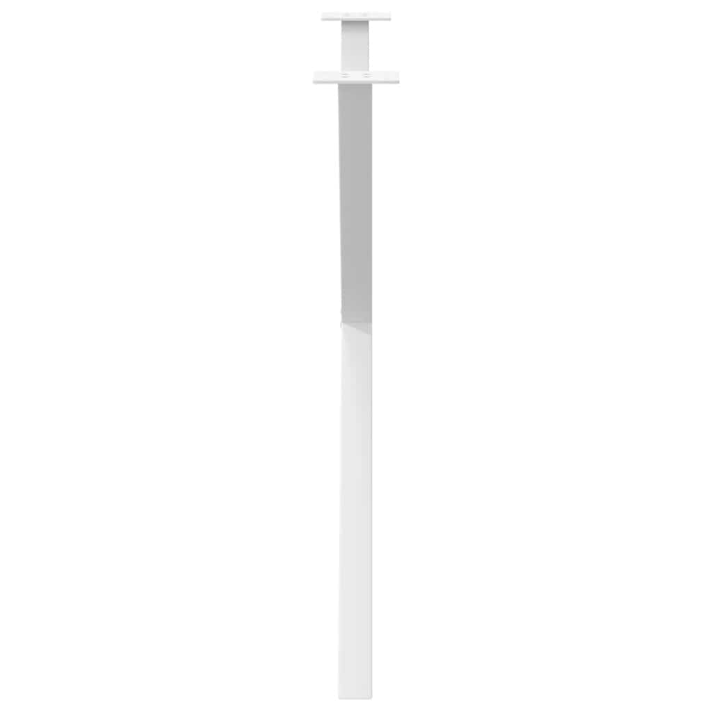 spisebordsben X-formet 2 stk. hvid 90 x (72-73) cm stål