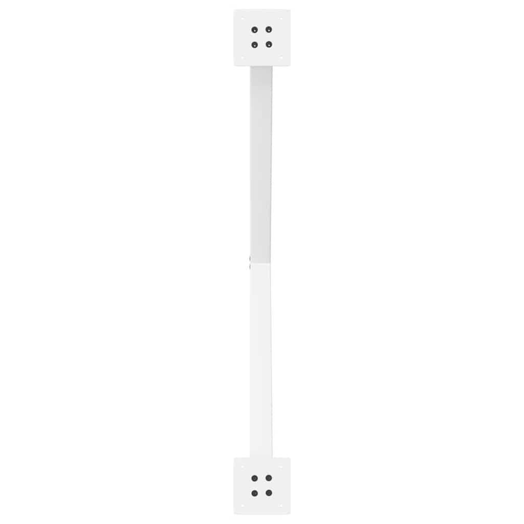 spisebordsben X-formet 2 stk. hvid 90 x (72-73) cm stål