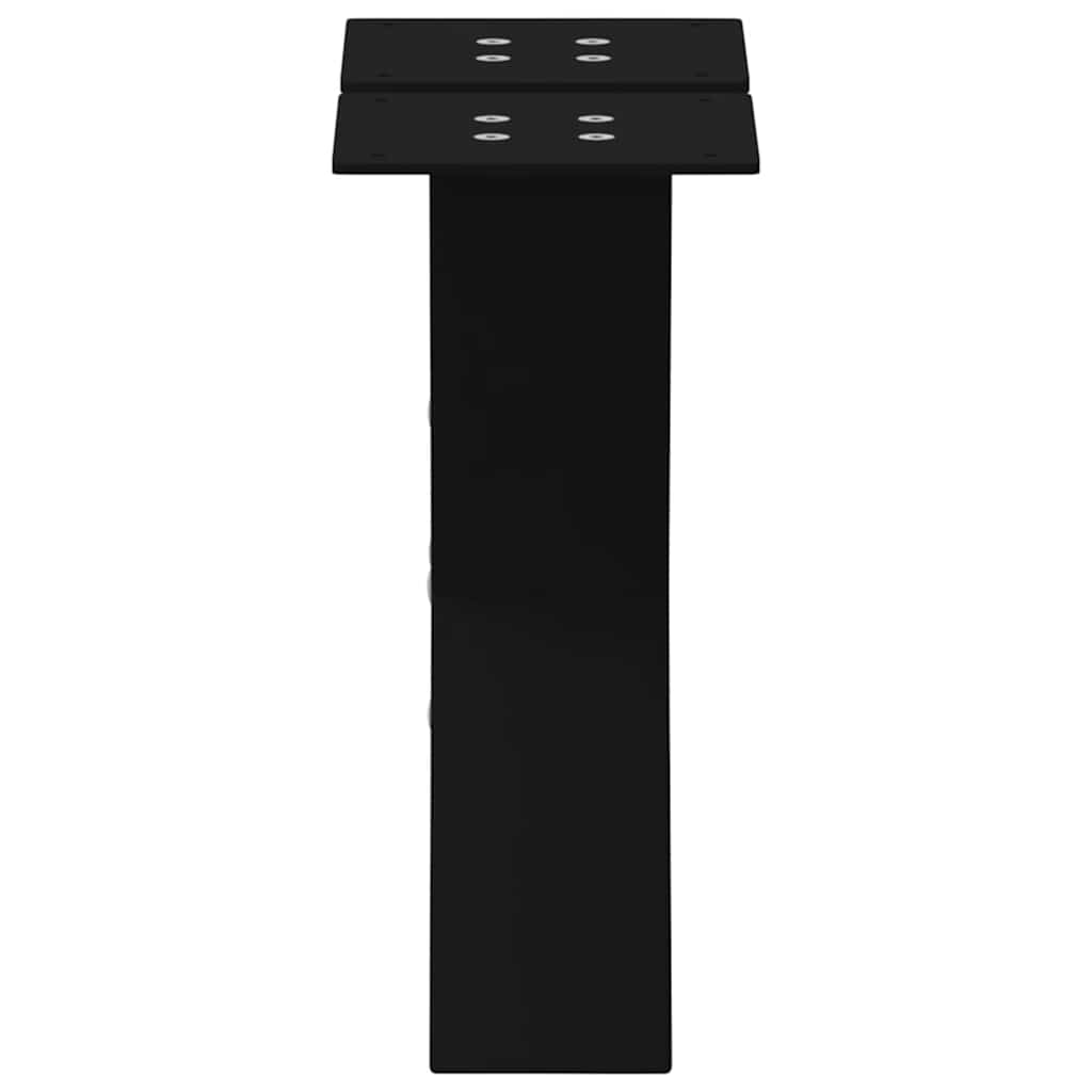 sofabordsben X-formet 2 stk. sort 30x(30-31) cm stål
