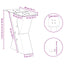 sofabordsben X-formet 2 stk. hvid 40x(30-31) cm stål