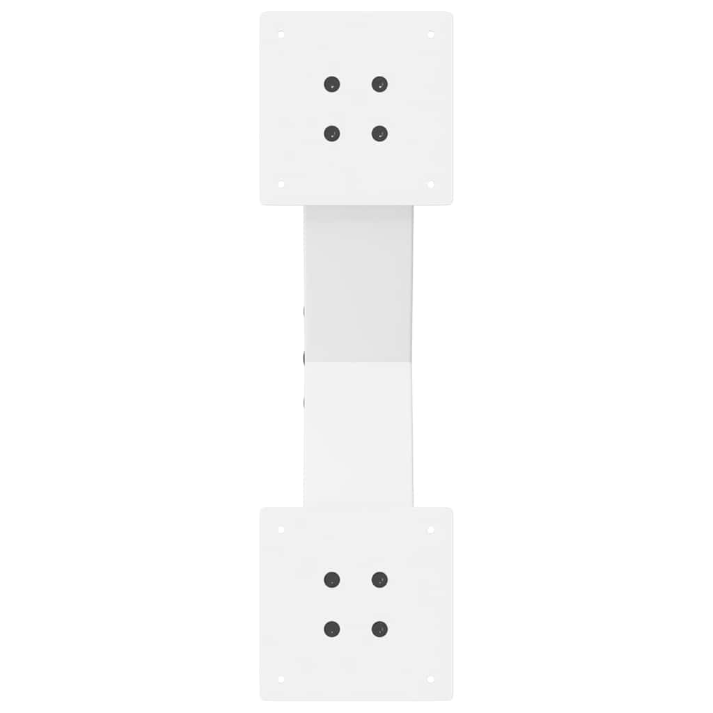 sofabordsben X-formet 2 stk. hvid 50x(30-31) cm stål
